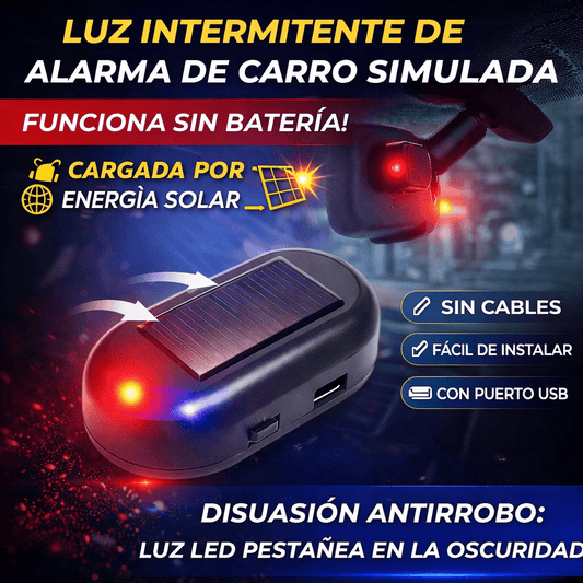 EcoLuz Antirrobo™ ¡Protege tu auto sin cables ni complicaciones! PAGA 1 LLEVA 2