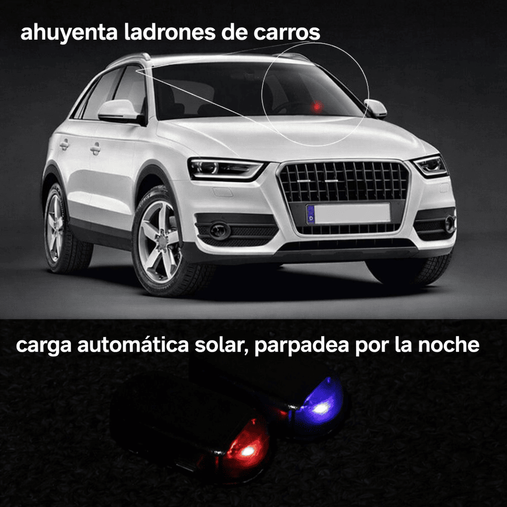 EcoLuz Antirrobo™ ¡Protege tu auto sin cables ni complicaciones! PAGA 1 LLEVA 2