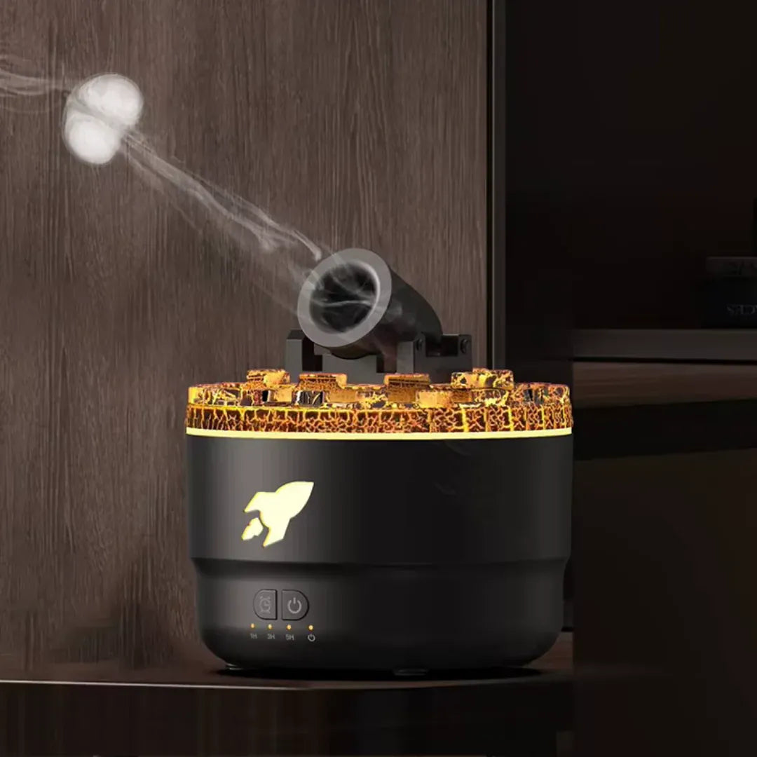LavaZen™ Pro: Humidificador Ultrasónico con Tecnología de Llama Real