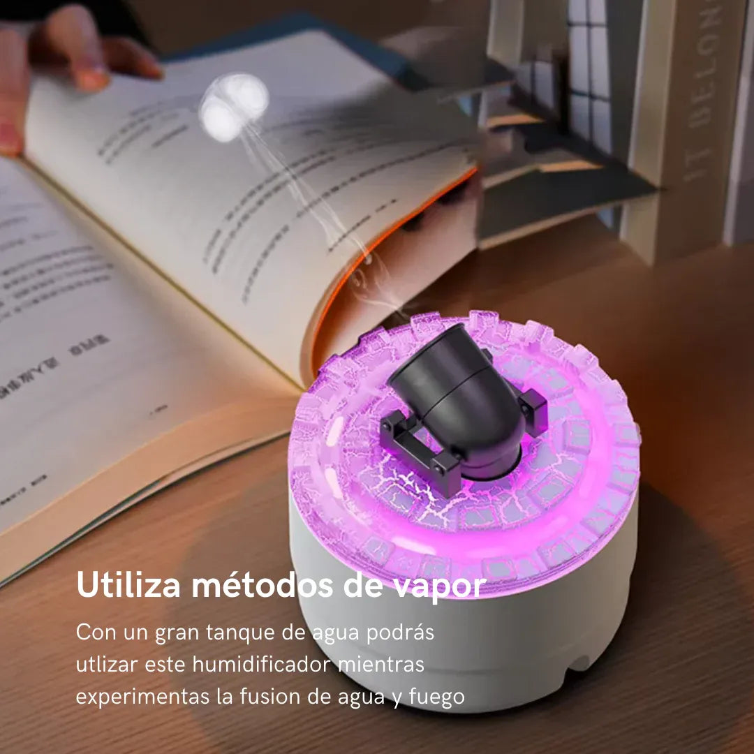 LavaZen™ Pro: Humidificador Ultrasónico con Tecnología de Llama Real