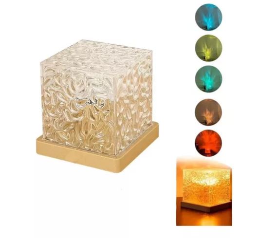 Aura Glow™ Proyector de Ondas Dinámicas con Efecto Cristal"