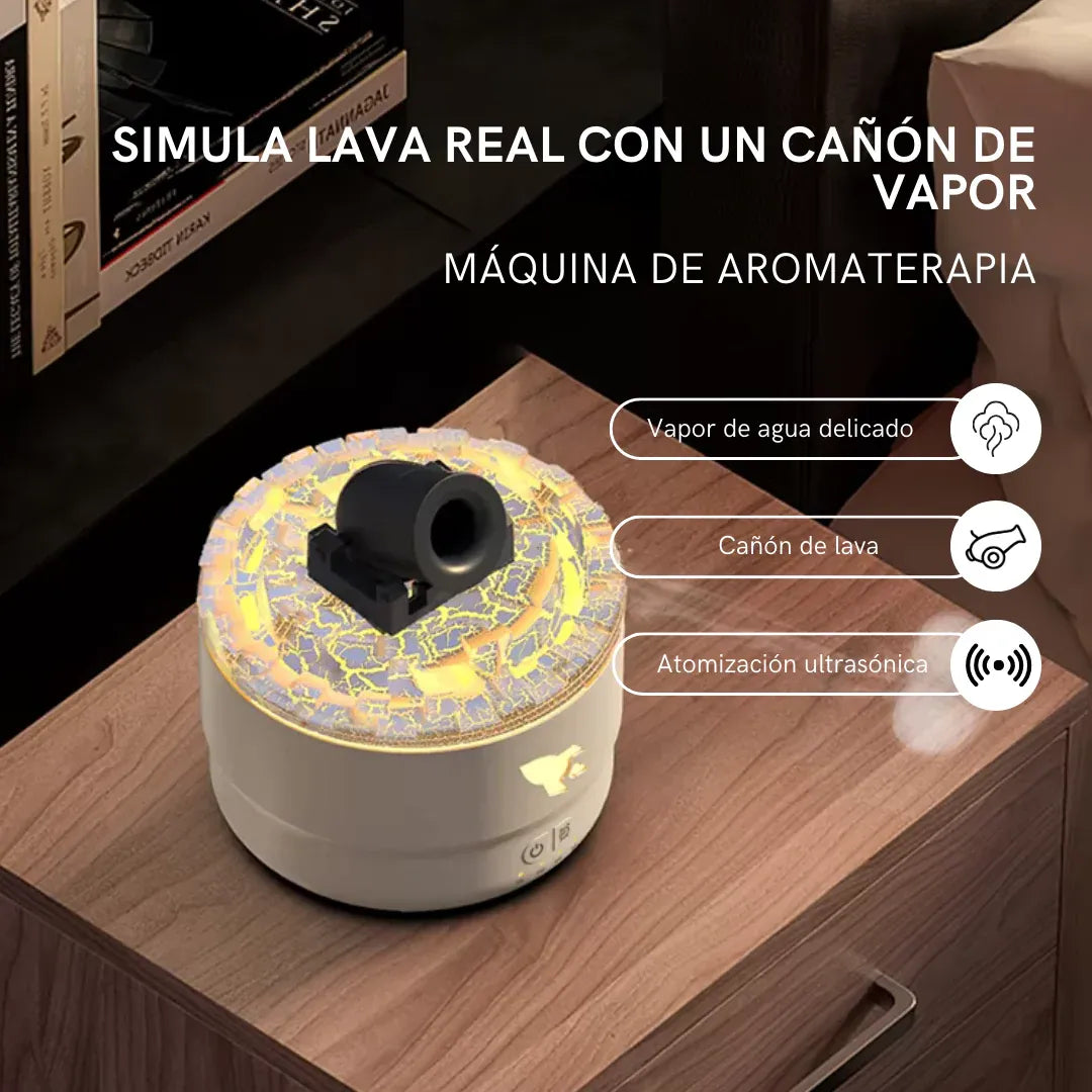 LavaZen™ Pro: Humidificador Ultrasónico con Tecnología de Llama Real